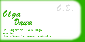 olga daum business card